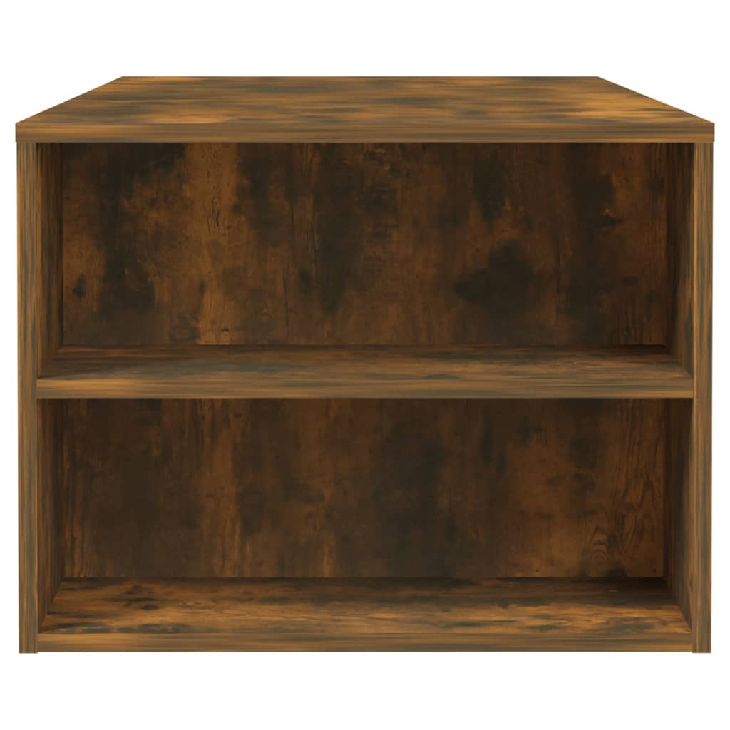 Coffee Table Smoked Oak 102x55x42 cm Engineered Wood