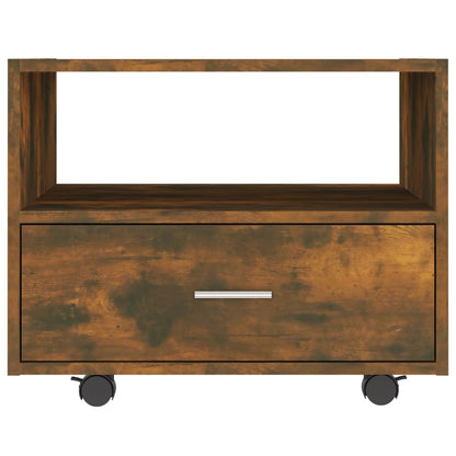 Coffee Table Smoked Oak 55x55x40 cm Engineered Wood