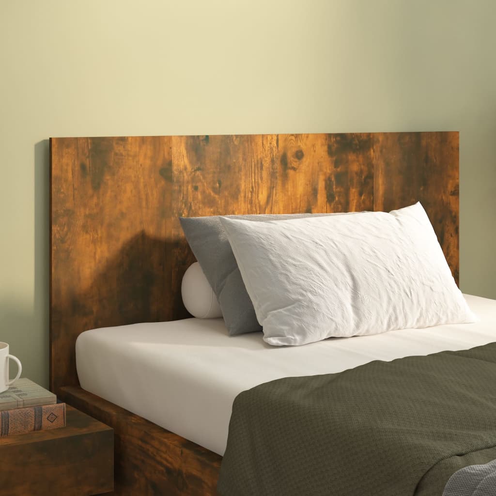 Smoked Oak Bed Headboard 120x1.5x80 cm - Engineered Wood