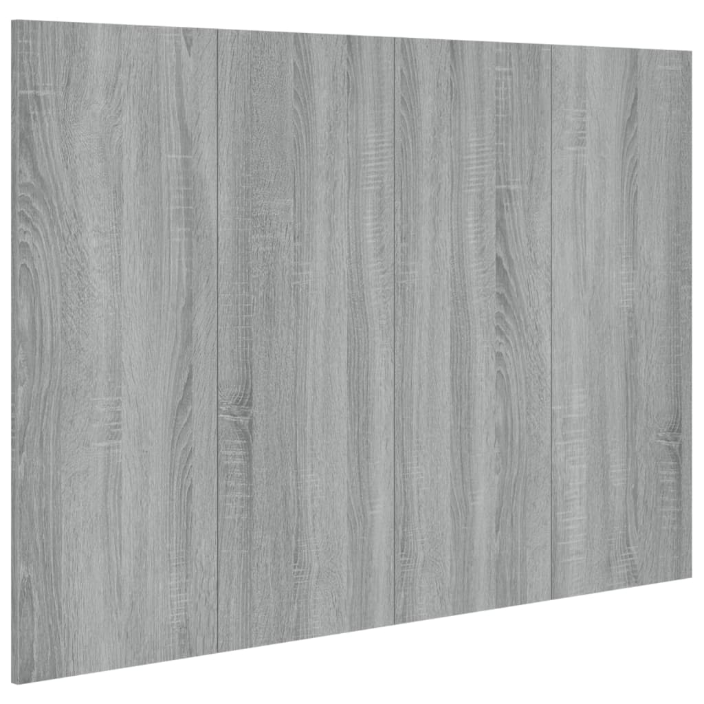Grey Sonoma Headboard 120x80 cm - Engineered Wood Elegance