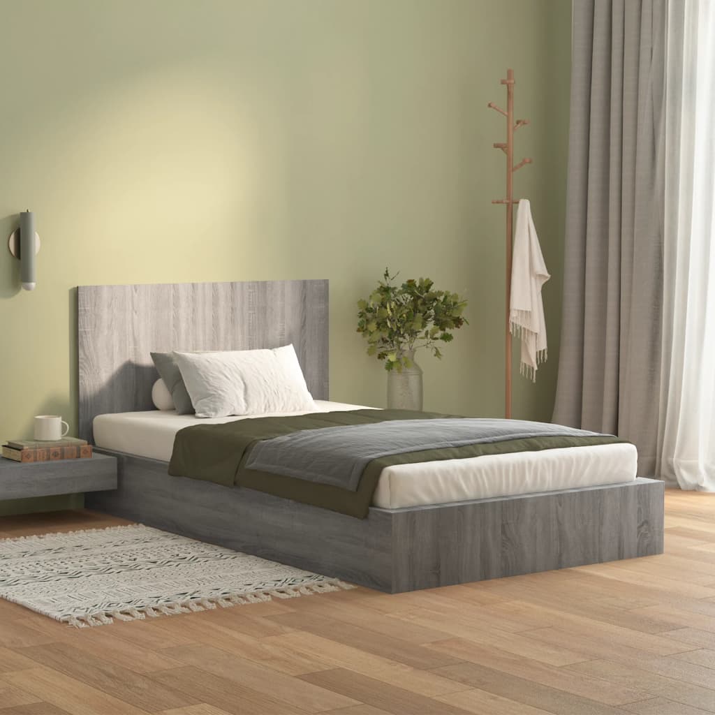 Grey Sonoma Headboard 120x80 cm - Engineered Wood Elegance