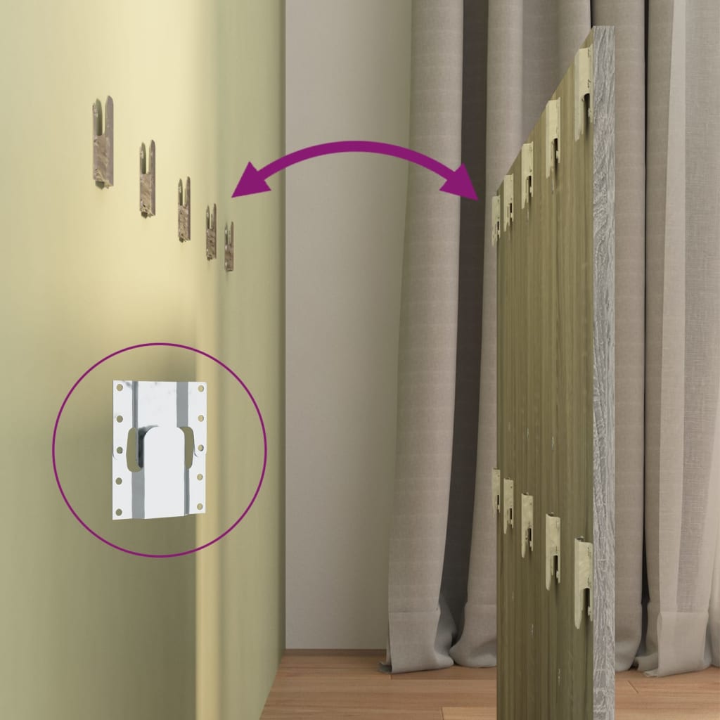 Grey Sonoma Headboard 120x80 cm - Engineered Wood Elegance