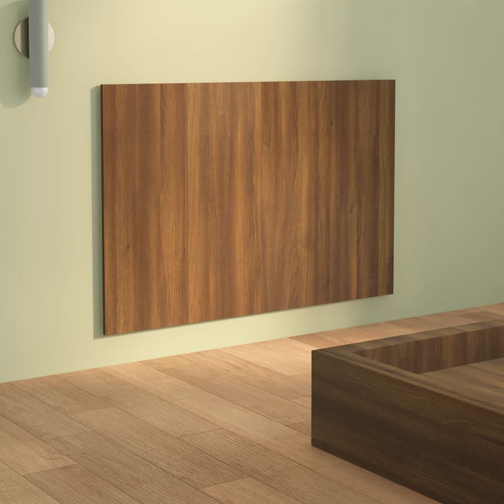 Brown Oak Bed Headboard 120x1.5x80 cm - Engineered Wood