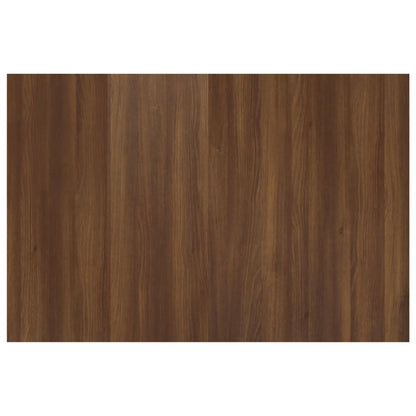 Brown Oak Bed Headboard 120x1.5x80 cm - Engineered Wood