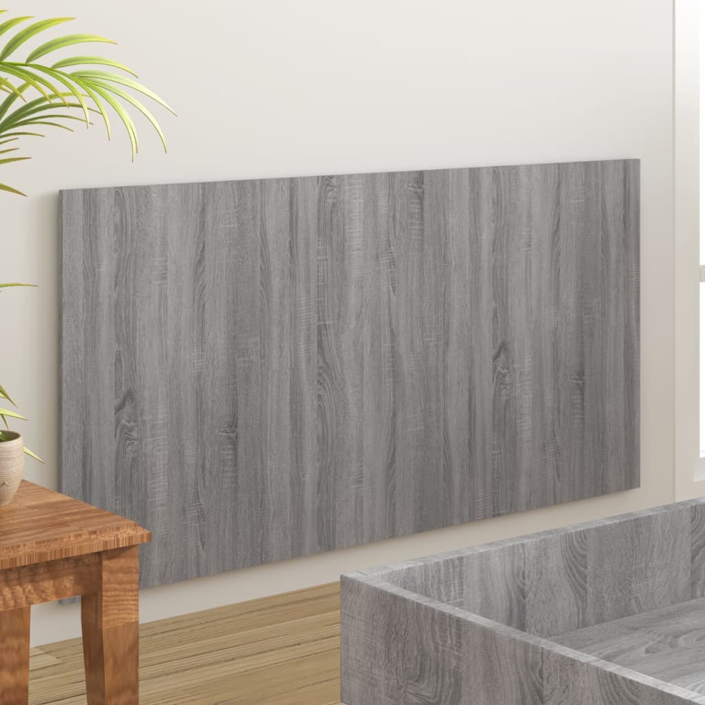 Grey Sonoma Headboard - 160x1.5x80 cm, Engineered Wood