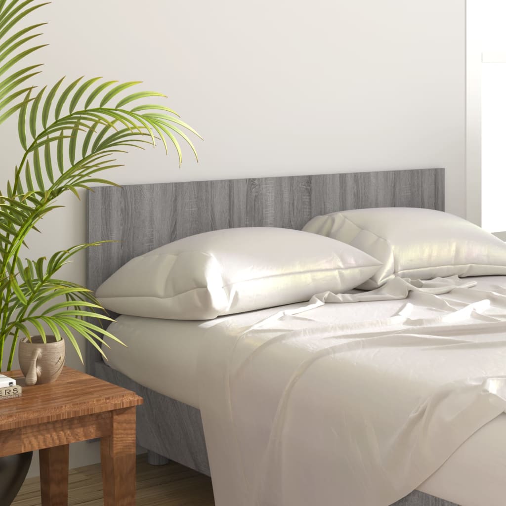 Grey Sonoma Headboard - 160x1.5x80 cm, Engineered Wood