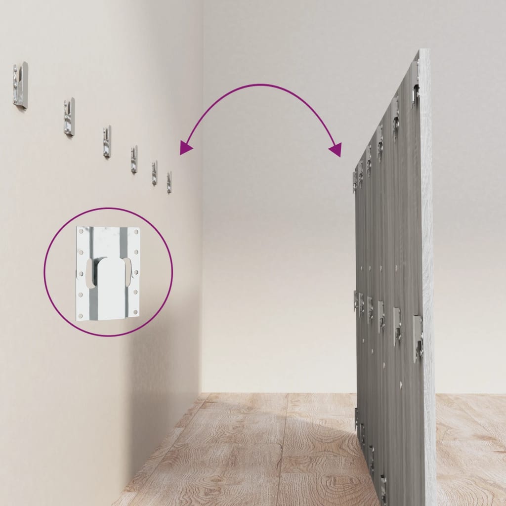 Elegant Grey Sonoma Headboard 200x80 cm - Engineered Wood