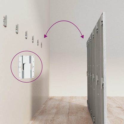 Elegant Grey Sonoma Headboard 200x80 cm - Engineered Wood