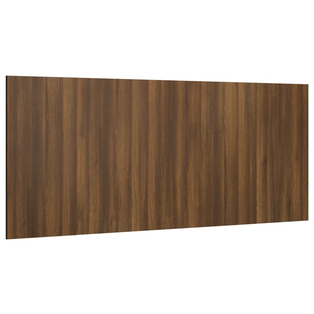 Brown Oak Engineered Wood Bed Headboard - 200x1.5x80 cm