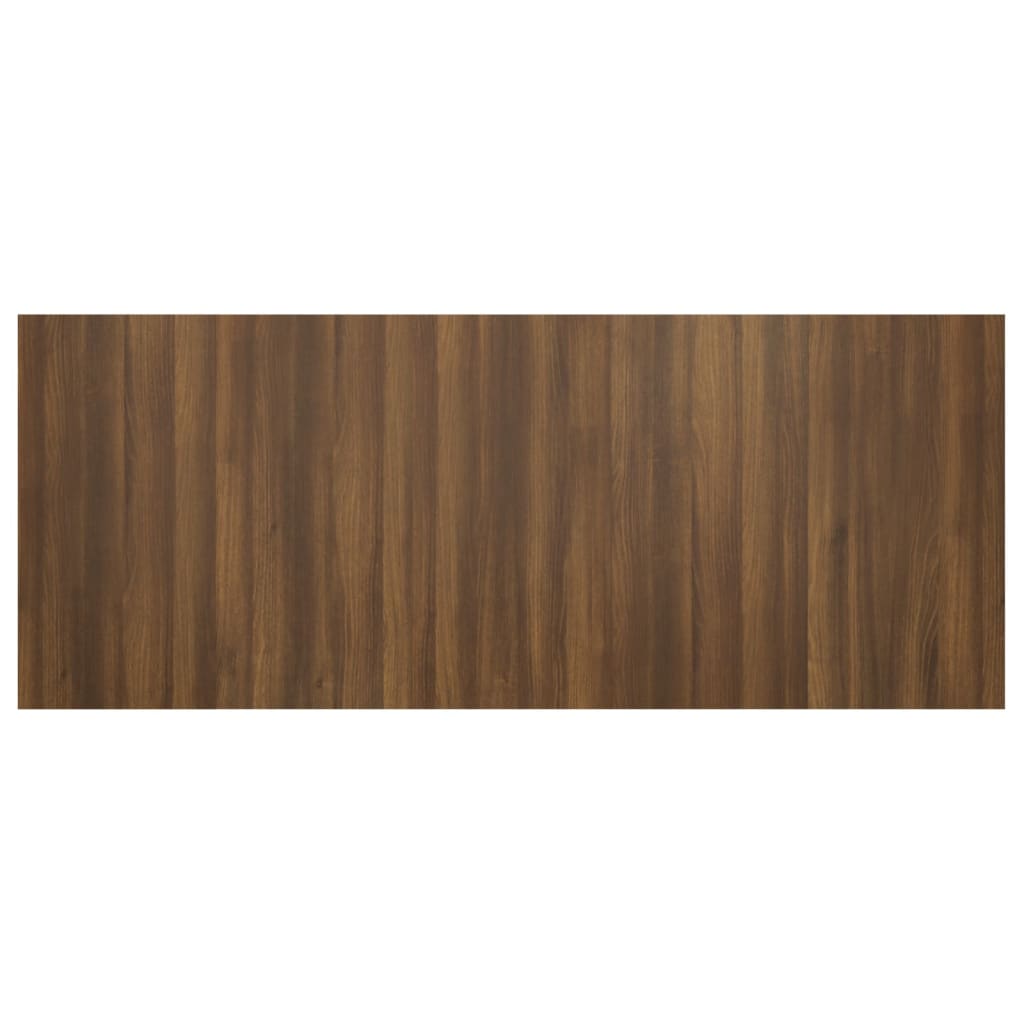 Brown Oak Engineered Wood Bed Headboard - 200x1.5x80 cm