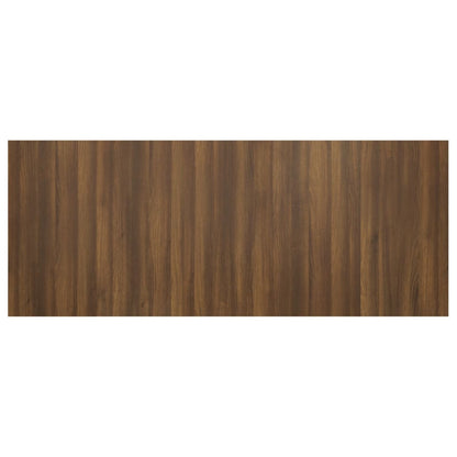Brown Oak Engineered Wood Bed Headboard - 200x1.5x80 cm