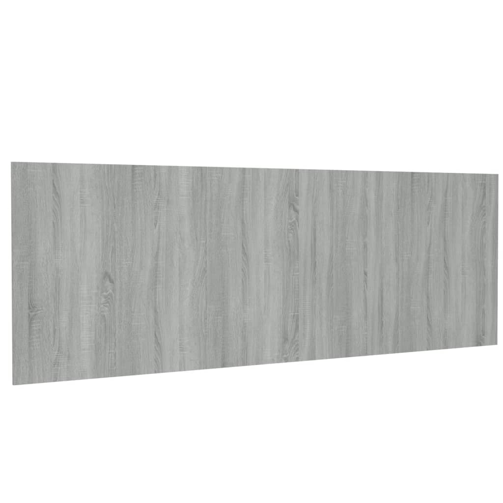 Grey Sonoma Engineered Wood Wall Headboard 240x80 cm