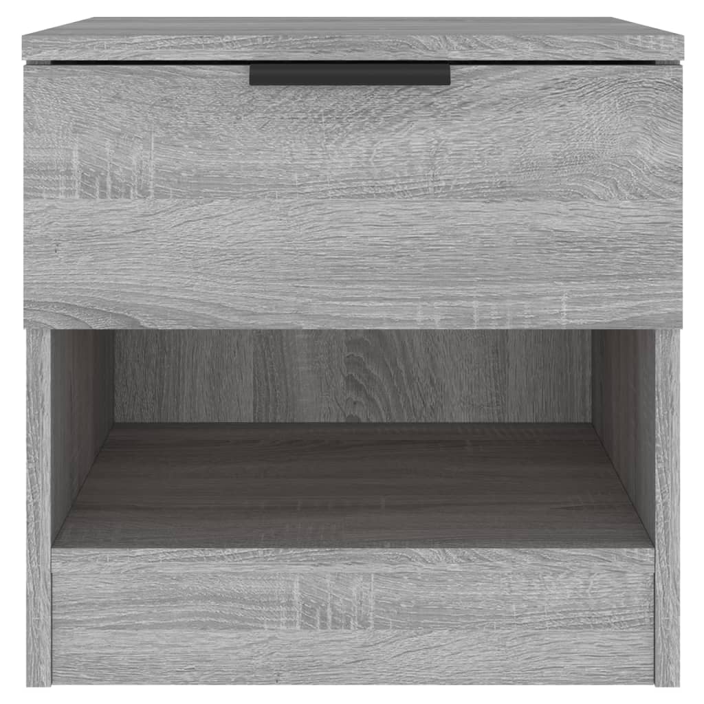 Grey Sonoma Engineered Wood Bedside Cabinets 2-Pack