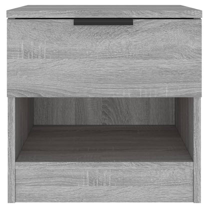 Grey Sonoma Engineered Wood Bedside Cabinets 2-Pack