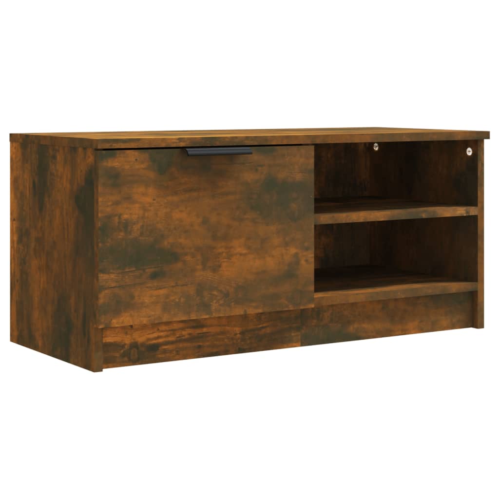 TV Cabinets 2 pcs Smoked Oak 80x35x36.5 cm Engineered Wood