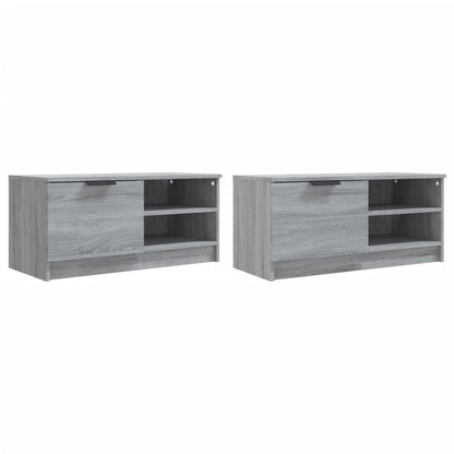 TV Cabinets 2 pcs Grey Sonoma 80x35x36.5 cm Engineered Wood