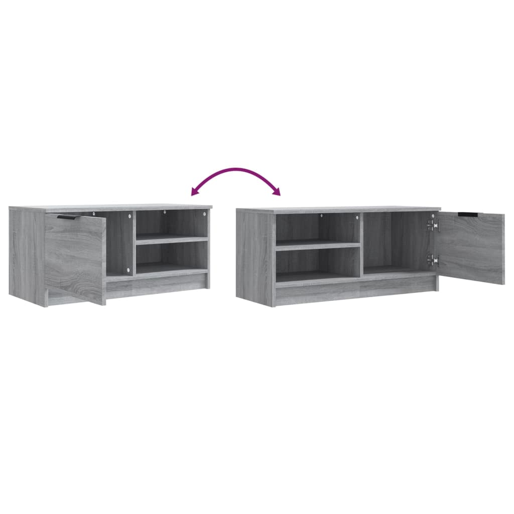 TV Cabinets 2 pcs Grey Sonoma 80x35x36.5 cm Engineered Wood