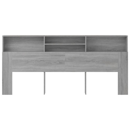 Grey Sonoma Headboard Cabinet - 220x19x103.5 cm - Stylish Storage