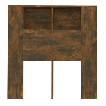 Smoked Oak Headboard Cabinet 100x18.5x104.5 cm - Elegant Storage