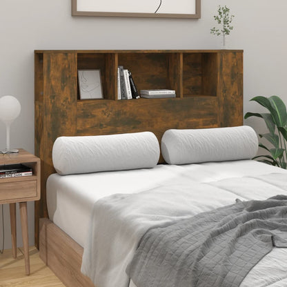 Smoked Oak Headboard Cabinet 120x18.5x102.5 cm - Sleek Storage Solution