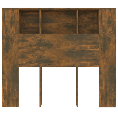 Smoked Oak Headboard Cabinet 120x18.5x102.5 cm - Sleek Storage Solution