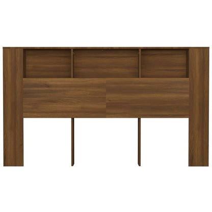 Brown Oak Headboard Cabinet 180x18.5x104.5 cm - Stylish & Functional