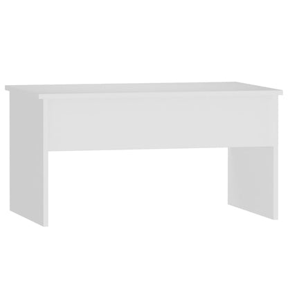 Coffee Table White 80x50.5x41.5 cm Engineered Wood