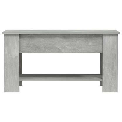 Coffee Table Concrete Grey 101x49x52 cm Engineered Wood