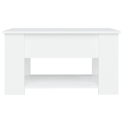 Coffee Table White 79x49x41 cm Engineered Wood