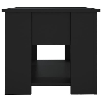 Coffee Table Black 79x49x41 cm Engineered Wood