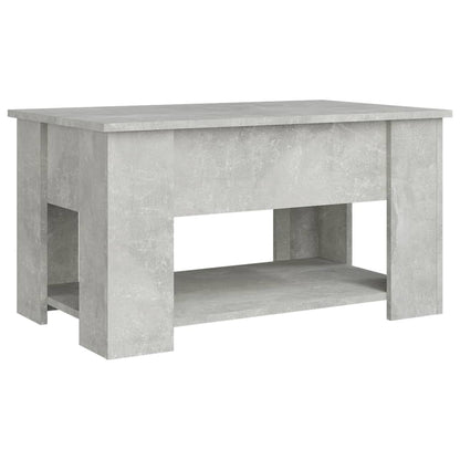 Coffee Table Concrete Grey 79x49x41 cm Engineered Wood