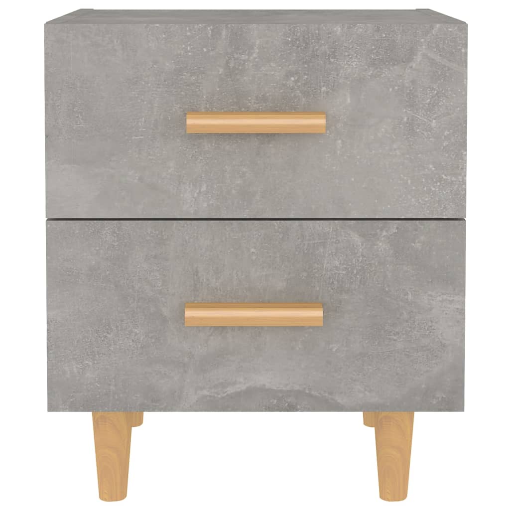 Concrete Grey Bedside Cabinet - Compact 40x35x47.5 cm Storage Unit