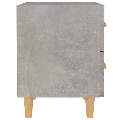 Concrete Grey Bedside Cabinet - Compact 40x35x47.5 cm Storage Unit