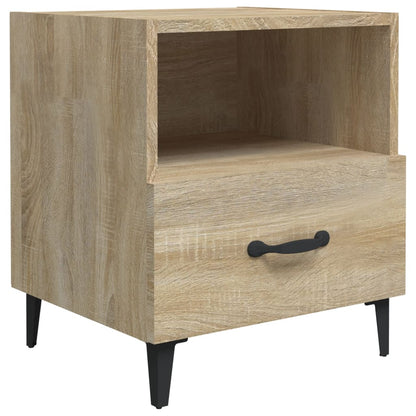 Sonoma Oak Bedside Cabinets 2 Pcs - Engineered Wood Elegance