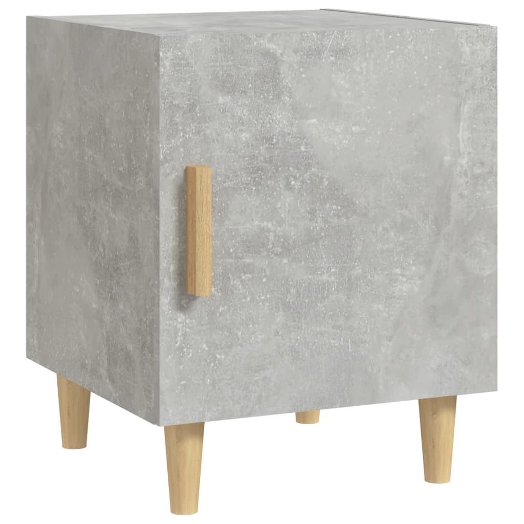 Concrete Grey Bedside Cabinet in Engineered Wood