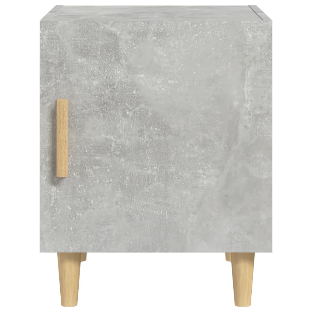 Concrete Grey Bedside Cabinet in Engineered Wood