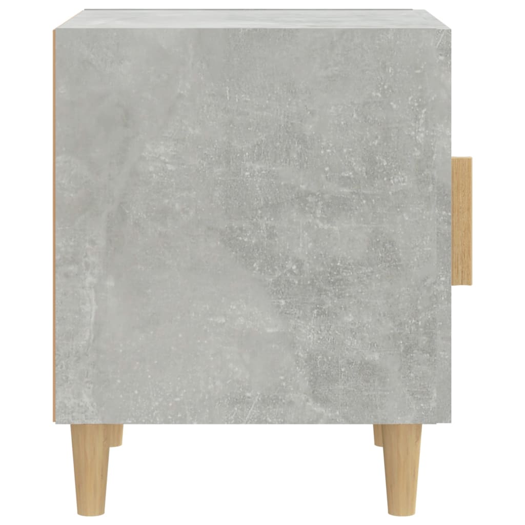 Concrete Grey Bedside Cabinet in Engineered Wood