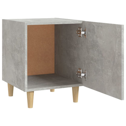 Concrete Grey Bedside Cabinet in Engineered Wood