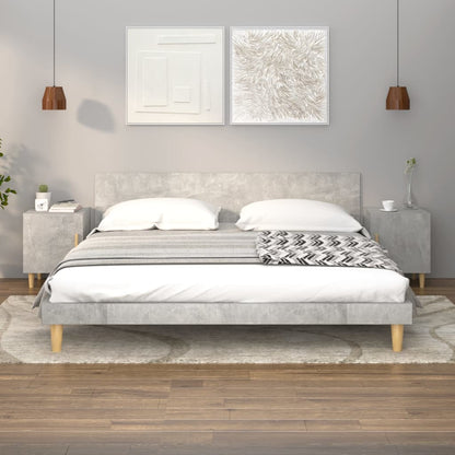 Concrete Grey Bedside Cabinet in Engineered Wood