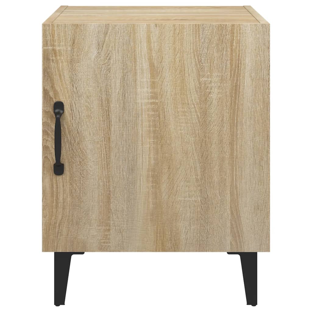 Sonoma Oak Bedside Cabinets Set of 2 - Engineered Wood