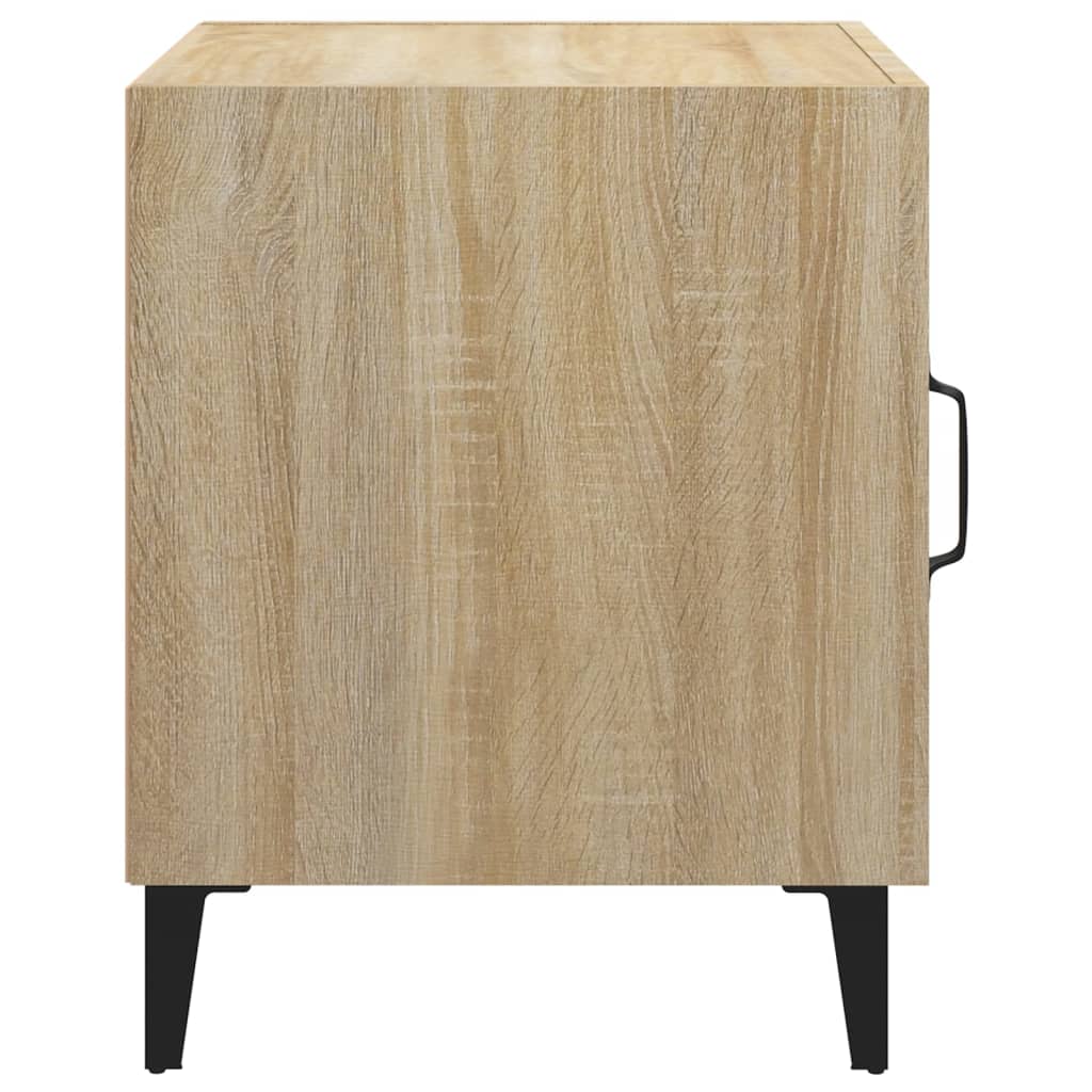 Sonoma Oak Bedside Cabinets Set of 2 - Engineered Wood