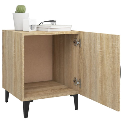 Sonoma Oak Bedside Cabinets Set of 2 - Engineered Wood
