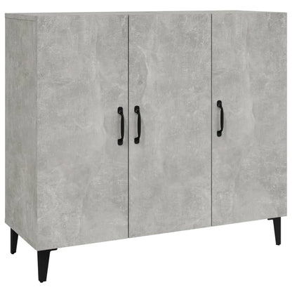 Sideboard Concrete Grey 90x34x80 cm Engineered Wood
