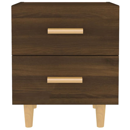 Brown Oak Bed Cabinets 2 pcs - Compact 40x35x47.5 cm Design