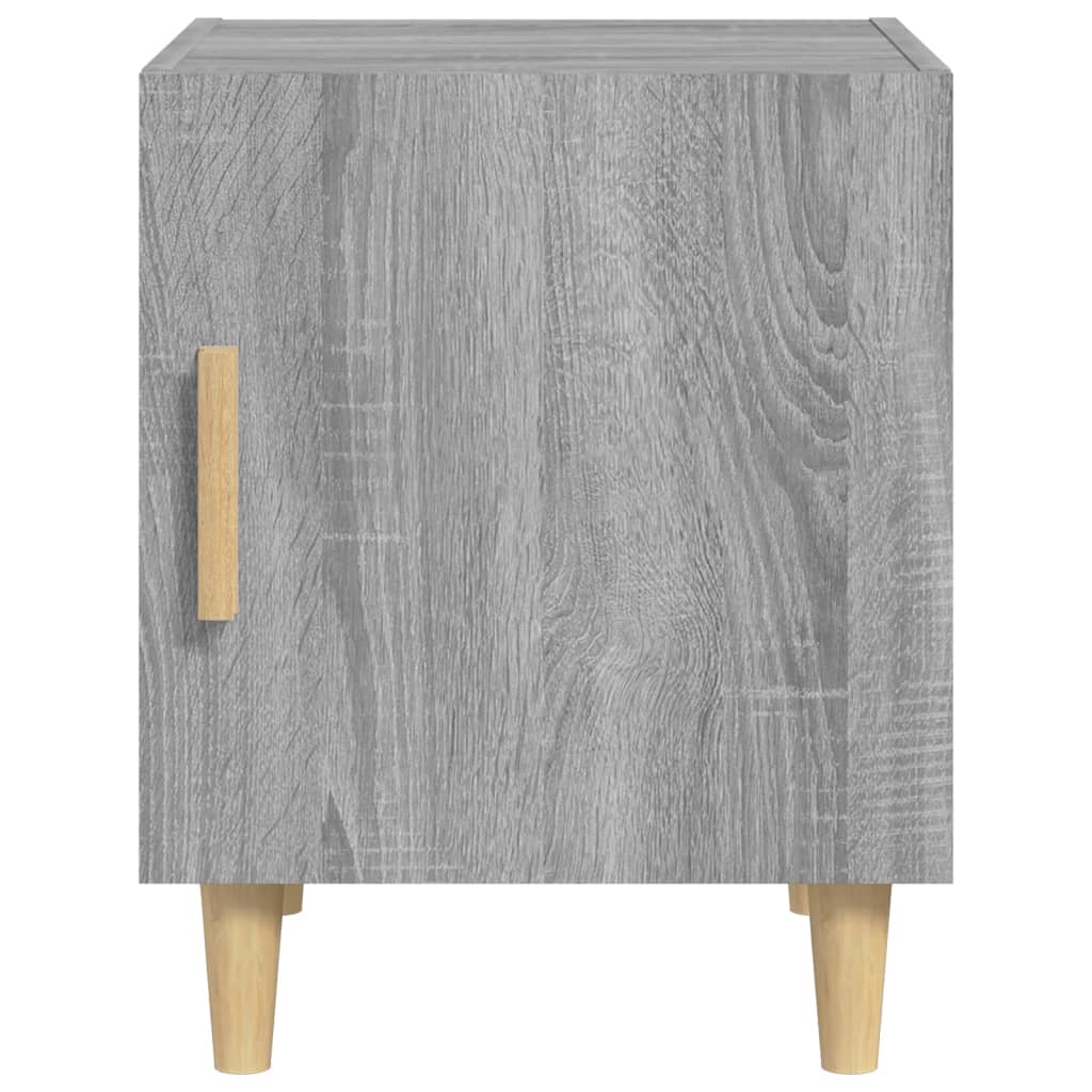 Stylish Grey Sonoma Bedside Cabinet – Durable Engineered Wood