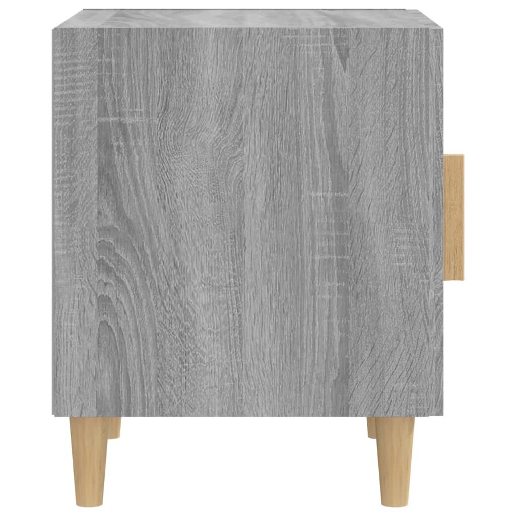 Stylish Grey Sonoma Bedside Cabinet – Durable Engineered Wood