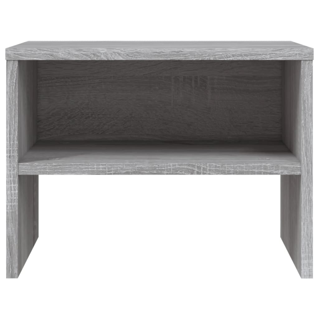 Grey Sonoma Engineered Wood Bedside Cabinet, 40x30x30 cm
