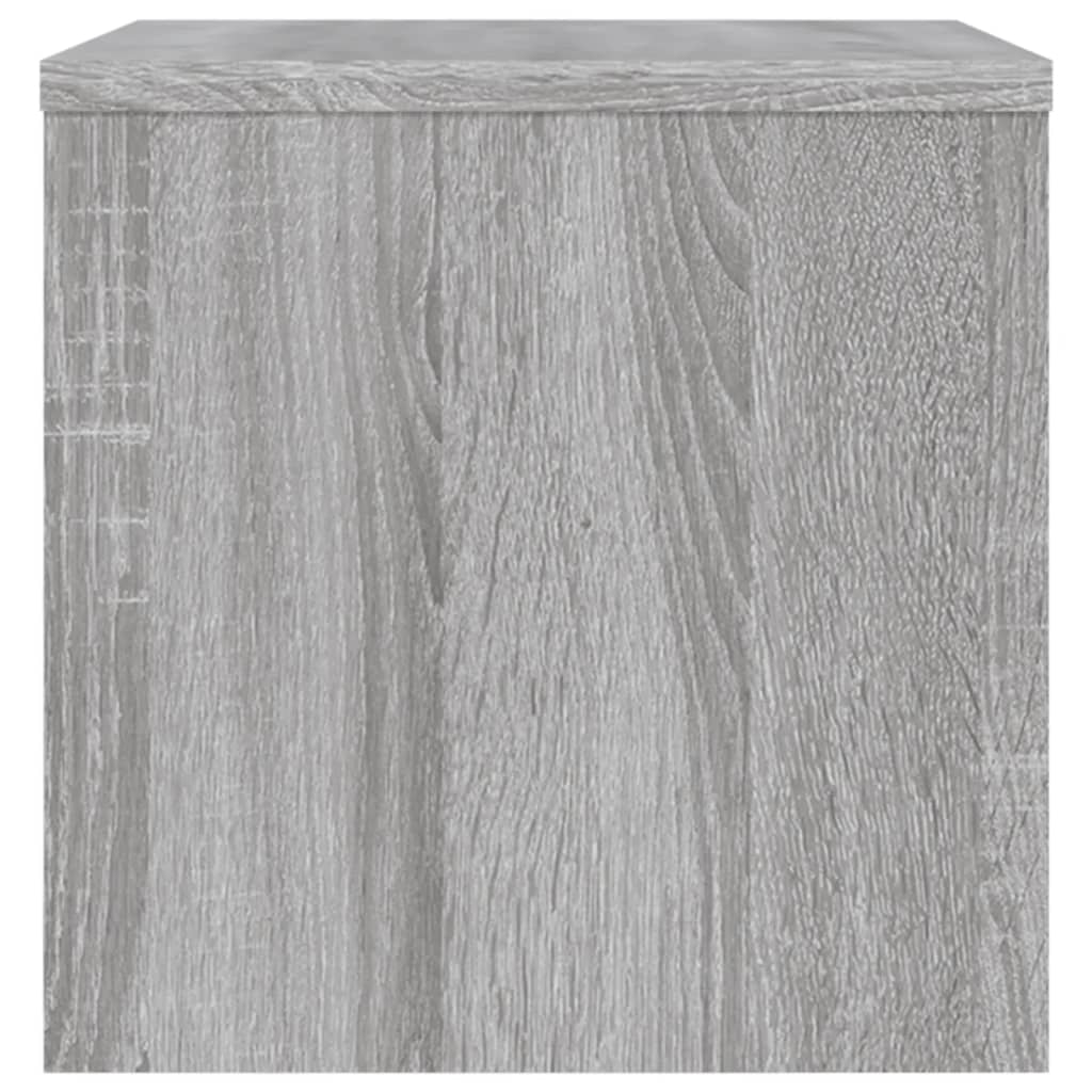 Grey Sonoma Engineered Wood Bedside Cabinet, 40x30x30 cm