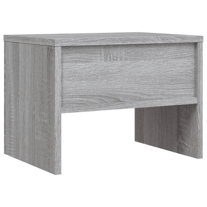 Grey Sonoma Engineered Wood Bedside Cabinet, 40x30x30 cm