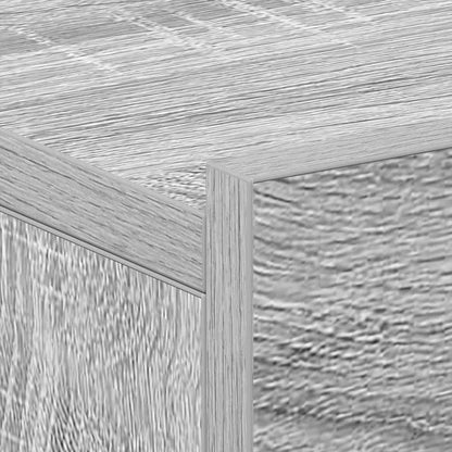 Grey Sonoma Floating Nightstand, Engineered Wood 40x30x15 cm